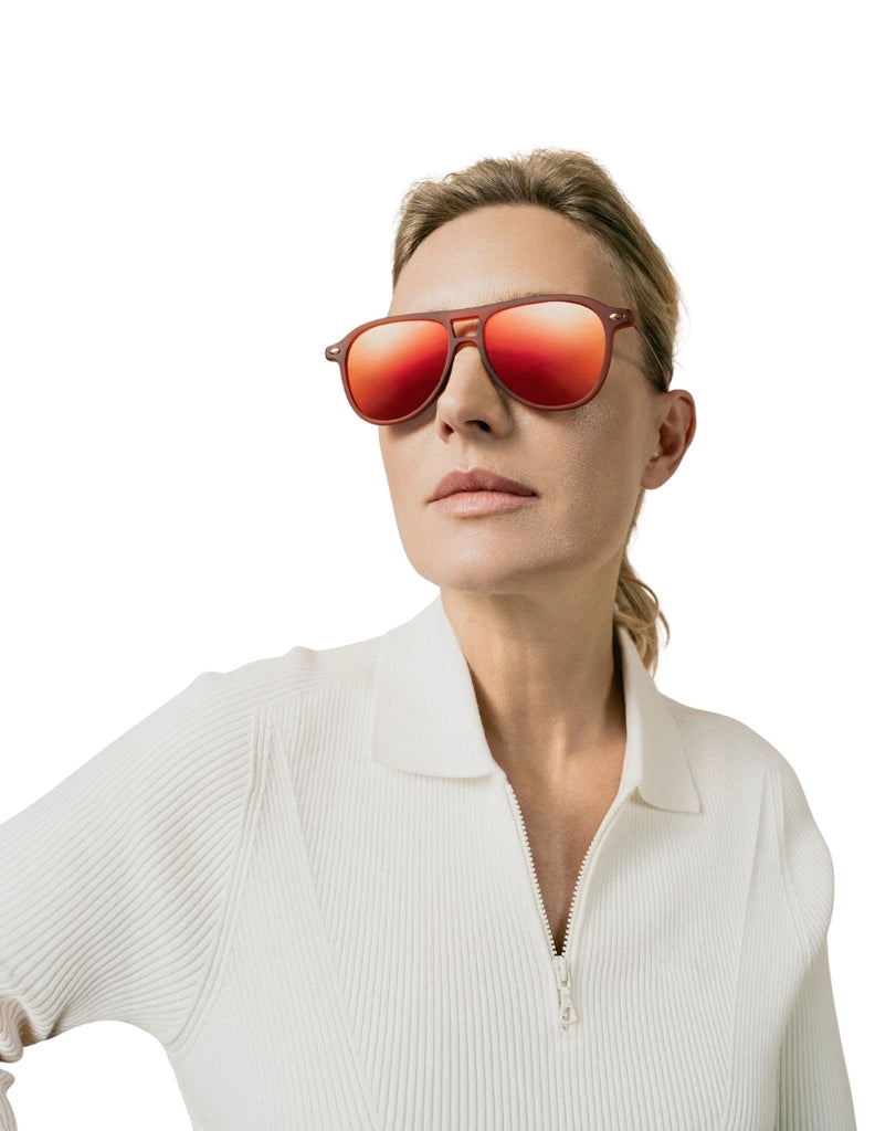 POLARIZED SUN FLY RUNNING RED
